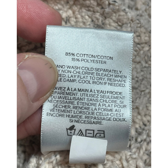 3-FOR-$30 Express Sz S Chunky Knit Pullover Sweater Cowl Neck Ruffle Accent Pink - Picture 9 of 10